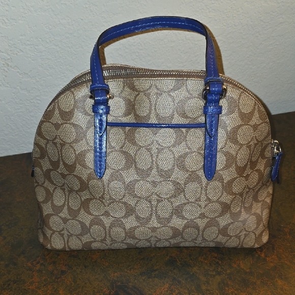 Coach Peyton Signature Cora Domed Satchel - Picture 8 of 16